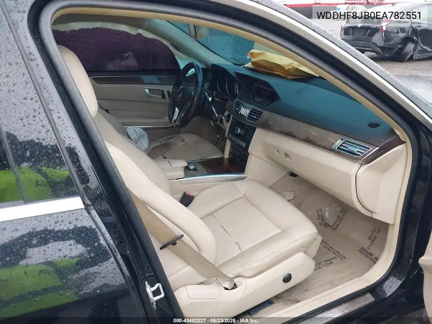 2014 Mercedes-Benz E 350 4Matic VIN: WDDHF8JB0EA782551 Lot: 45452227