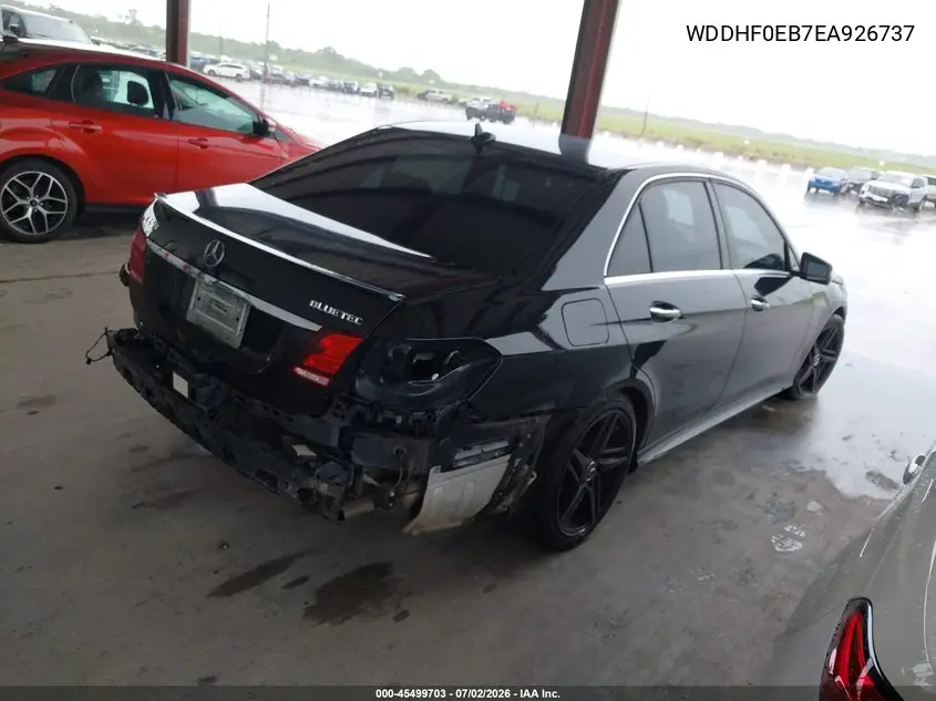 2014 Mercedes-Benz E 250 Bluetec VIN: WDDHF0EB7EA926737 Lot: 45499703