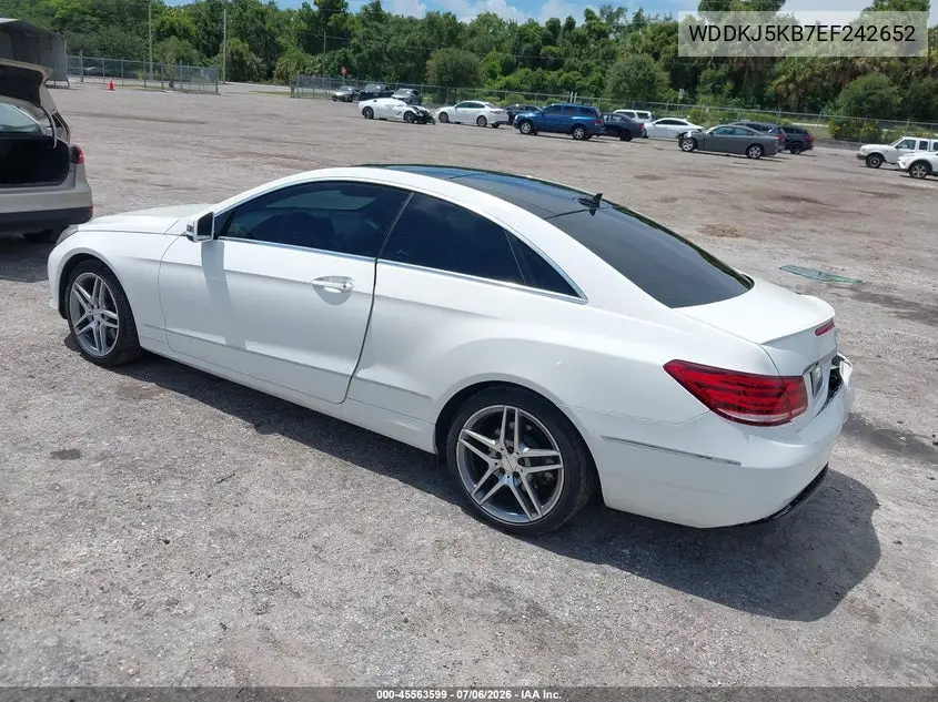 2014 Mercedes-Benz E 350 VIN: WDDKJ5KB7EF242652 Lot: 45563599