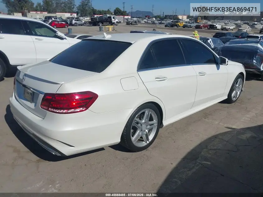 2014 Mercedes-Benz E 350 VIN: WDDHF5KB3EA869471 Lot: 45568485
