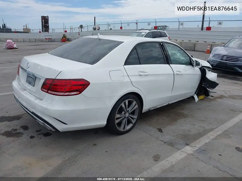 2014 Mercedes-Benz E 350 VIN: WDDHF5KB1EA876645 Lot: 45615170