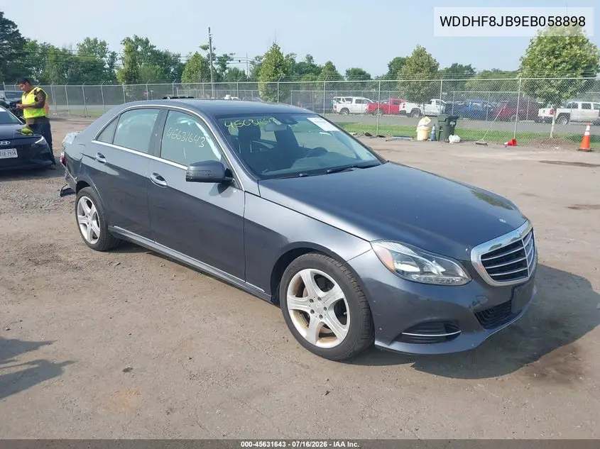 2014 Mercedes-Benz E 350 4Matic VIN: WDDHF8JB9EB058898 Lot: 45631643
