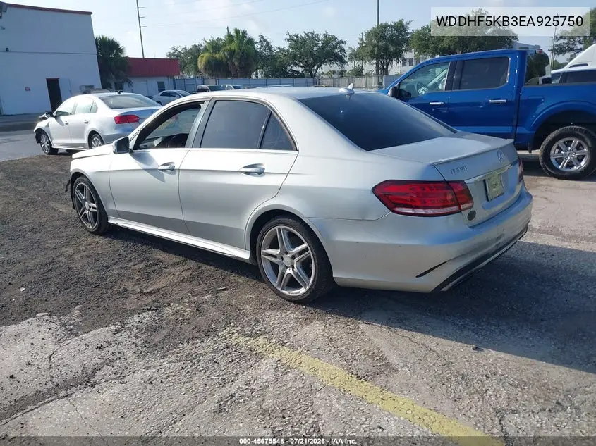 2014 Mercedes-Benz E 350 VIN: WDDHF5KB3EA925750 Lot: 45675548