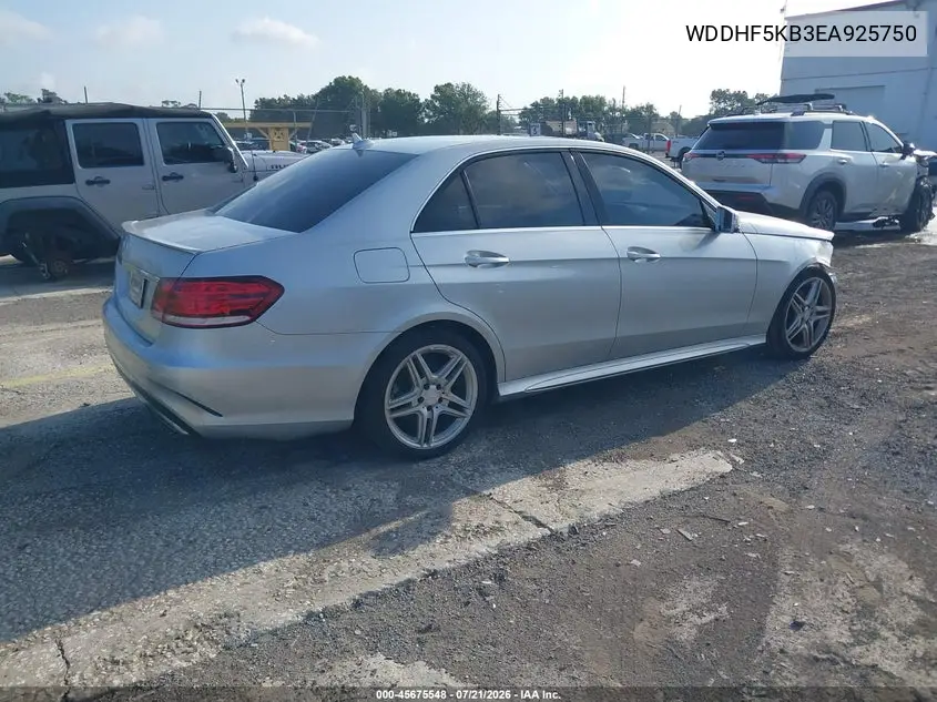 2014 Mercedes-Benz E 350 VIN: WDDHF5KB3EA925750 Lot: 45675548