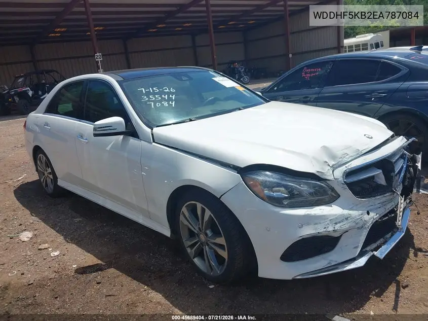 2014 Mercedes-Benz E 350 VIN: WDDHF5KB2EA787084 Lot: 45689404
