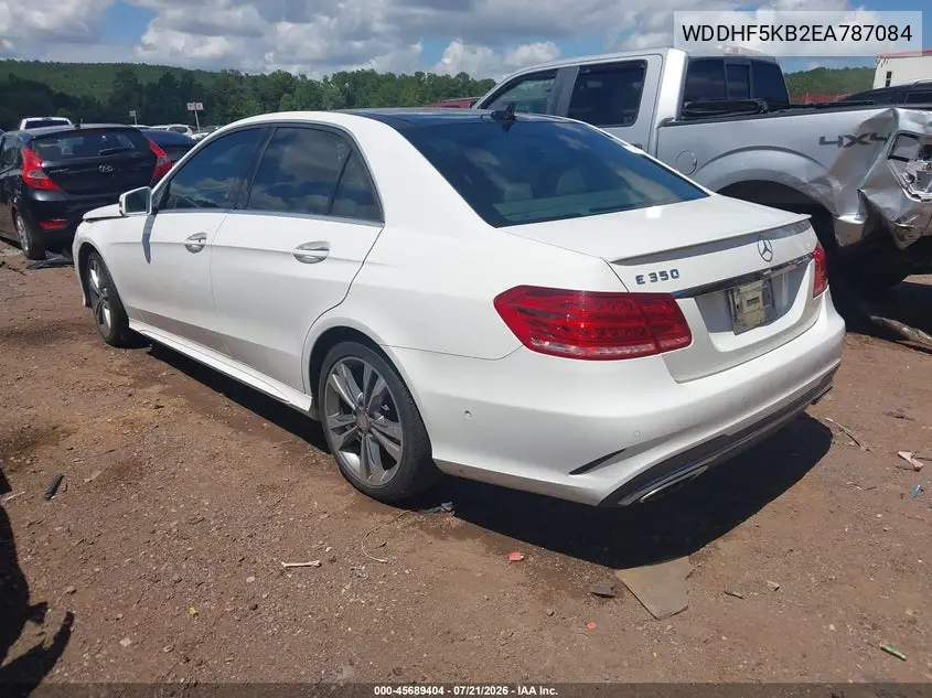 2014 Mercedes-Benz E 350 VIN: WDDHF5KB2EA787084 Lot: 45689404
