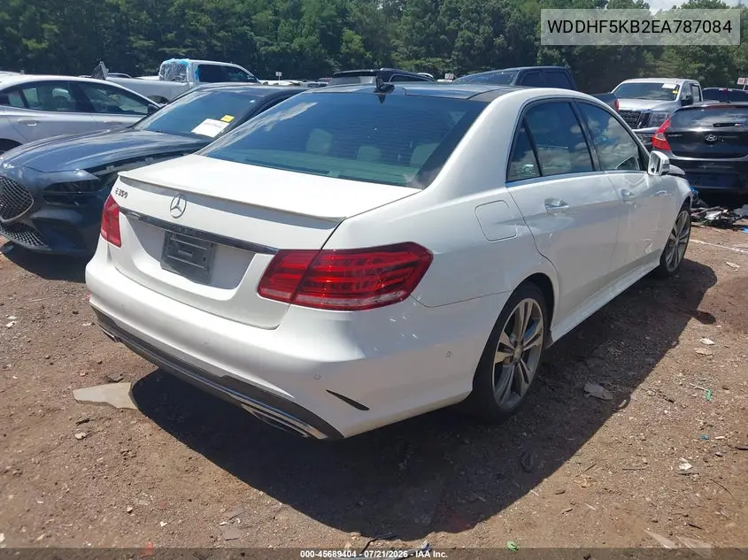 2014 Mercedes-Benz E 350 VIN: WDDHF5KB2EA787084 Lot: 45689404
