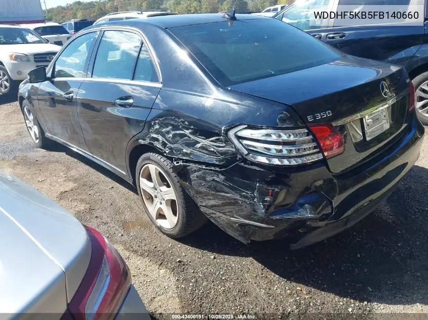 WDDHF5KB5FB140660 2015 Mercedes-Benz E 350