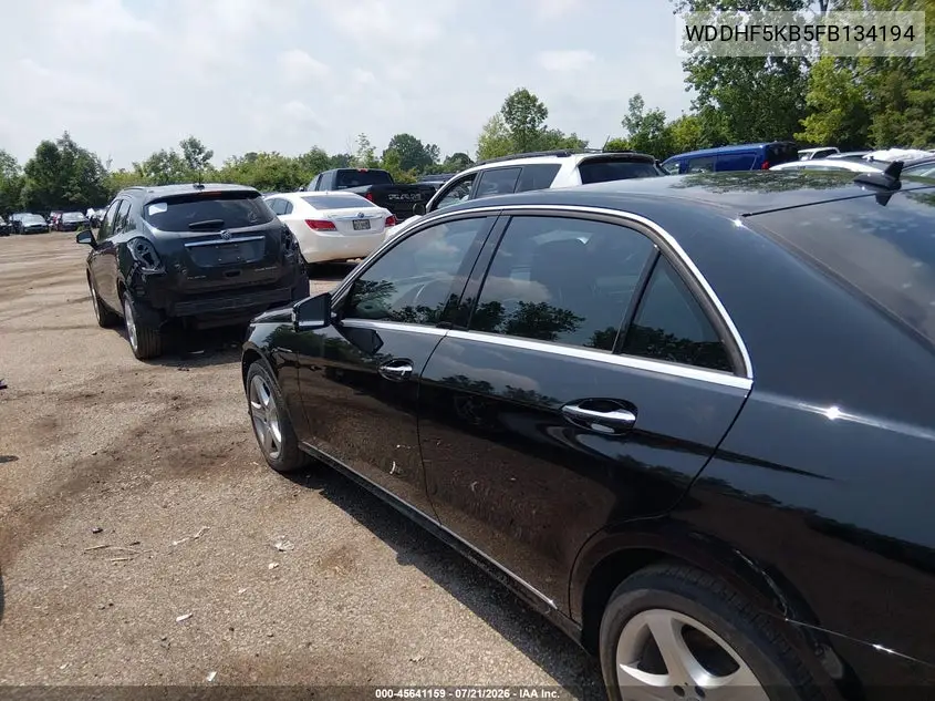2015 Mercedes-Benz E 350 VIN: WDDHF5KB5FB134194 Lot: 45641159