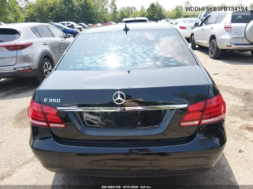 2015 Mercedes-Benz E 350 VIN: WDDHF5KB5FB134194 Lot: 45641159