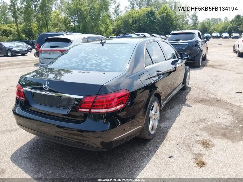 2015 Mercedes-Benz E 350 VIN: WDDHF5KB5FB134194 Lot: 45641159