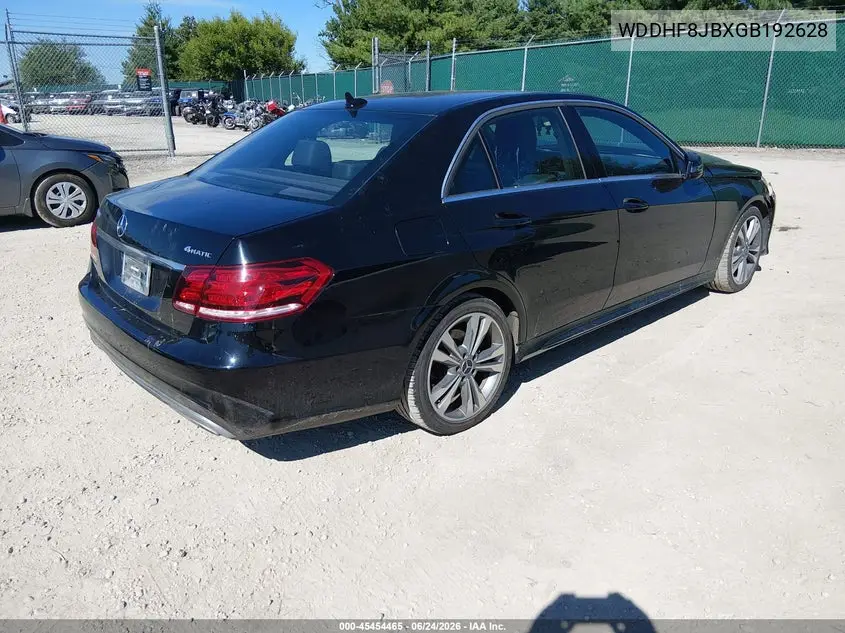 2016 Mercedes-Benz E 350 4Matic VIN: WDDHF8JBXGB192628 Lot: 45454465