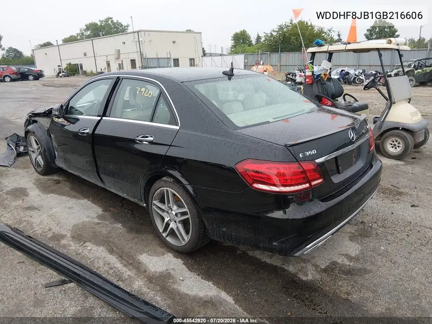 2016 Mercedes-Benz E 350 4Matic VIN: WDDHF8JB1GB216606 Lot: 45542920