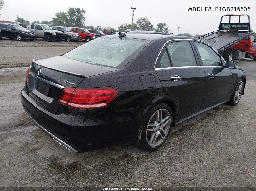 2016 Mercedes-Benz E 350 4Matic VIN: WDDHF8JB1GB216606 Lot: 45542920