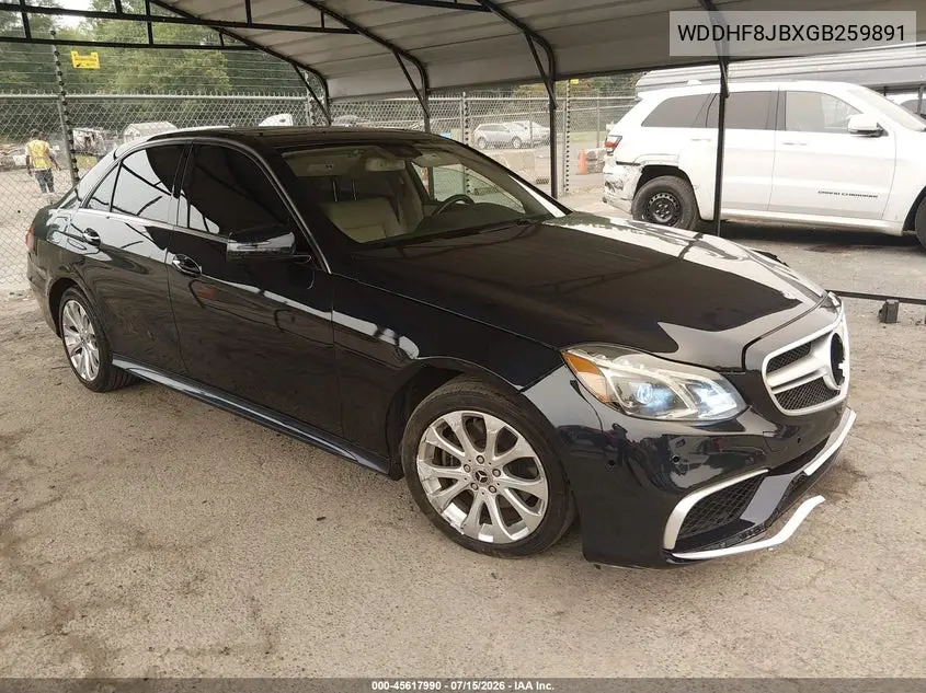 2016 Mercedes-Benz E 350 4Matic VIN: WDDHF8JBXGB259891 Lot: 45617990