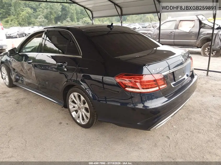 2016 Mercedes-Benz E 350 4Matic VIN: WDDHF8JBXGB259891 Lot: 45617990