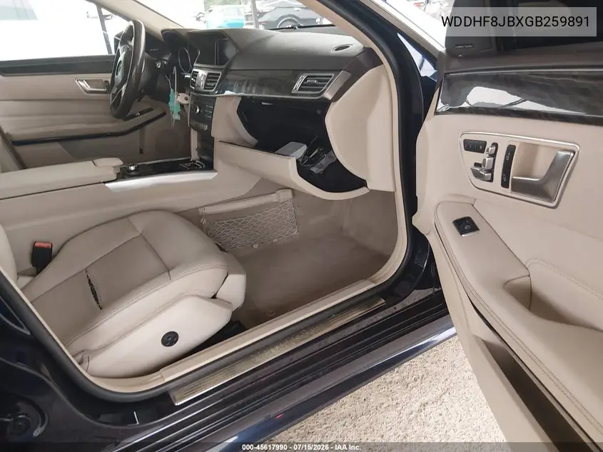 2016 Mercedes-Benz E 350 4Matic VIN: WDDHF8JBXGB259891 Lot: 45617990