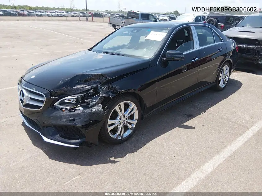 2016 Mercedes-Benz E 350 VIN: WDDHF5KB9GB306602 Lot: 45635139