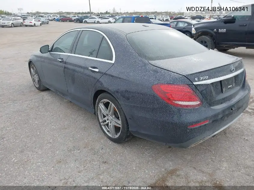 WDDZF4JB5HA106341 2017 Mercedes-Benz E 300