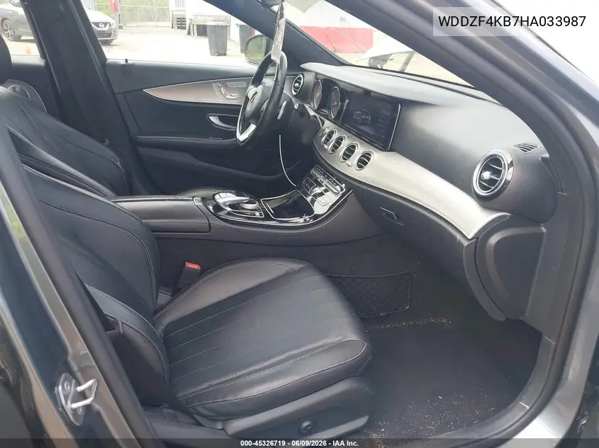 2017 Mercedes-Benz E 300 4Matic VIN: WDDZF4KB7HA033987 Lot: 45326719