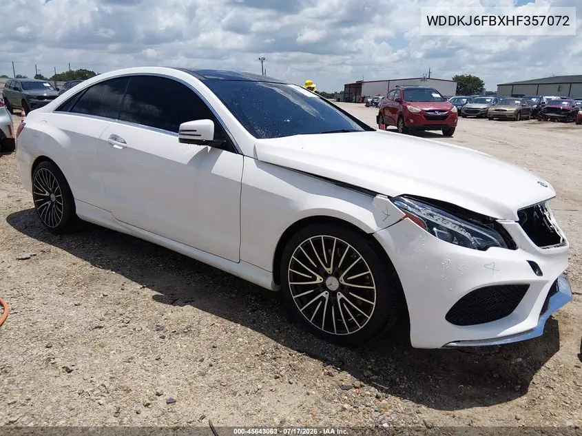 2017 Mercedes-Benz E 400 VIN: WDDKJ6FBXHF357072 Lot: 45643063