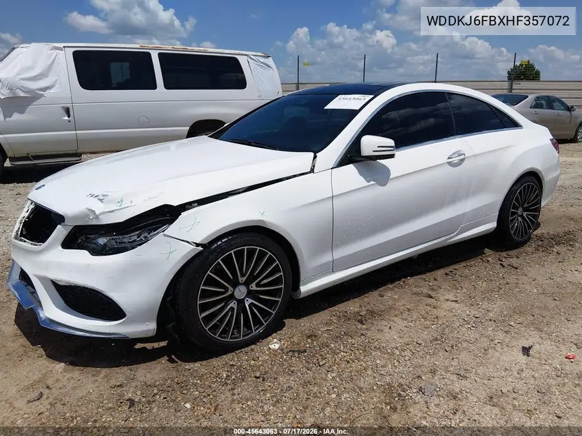 2017 Mercedes-Benz E 400 VIN: WDDKJ6FBXHF357072 Lot: 45643063