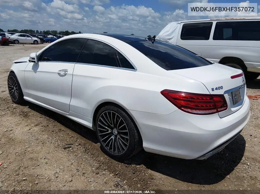 2017 Mercedes-Benz E 400 VIN: WDDKJ6FBXHF357072 Lot: 45643063
