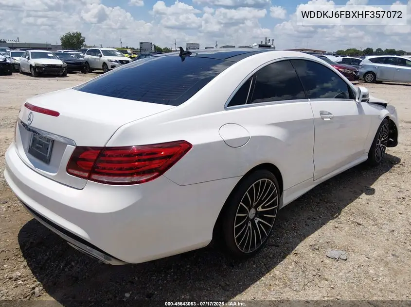 2017 Mercedes-Benz E 400 VIN: WDDKJ6FBXHF357072 Lot: 45643063