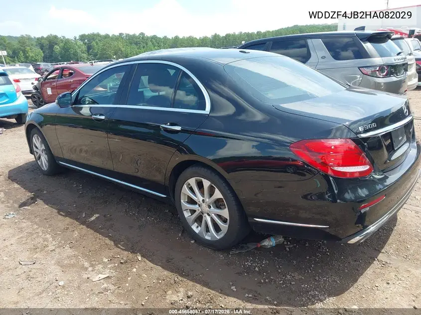 2017 Mercedes-Benz E 300 VIN: WDDZF4JB2HA082029 Lot: 45658057