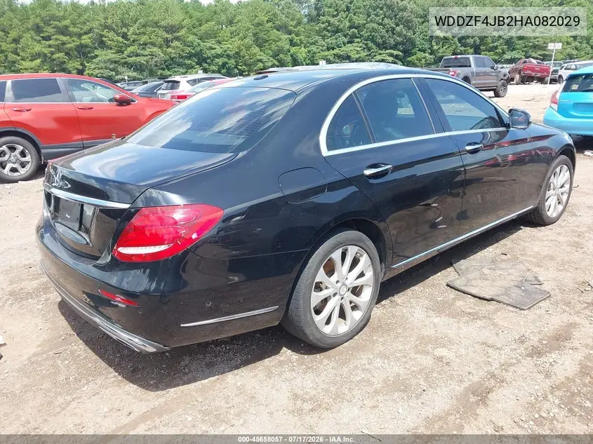 2017 Mercedes-Benz E 300 VIN: WDDZF4JB2HA082029 Lot: 45658057
