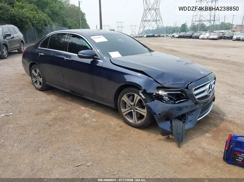 2017 Mercedes-Benz E 300 4Matic VIN: WDDZF4KB8HA238850 Lot: 45660031