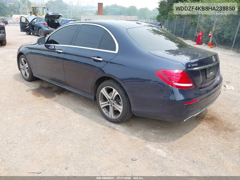 2017 Mercedes-Benz E 300 4Matic VIN: WDDZF4KB8HA238850 Lot: 45660031