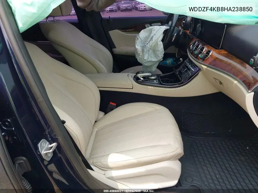 2017 Mercedes-Benz E 300 4Matic VIN: WDDZF4KB8HA238850 Lot: 45660031