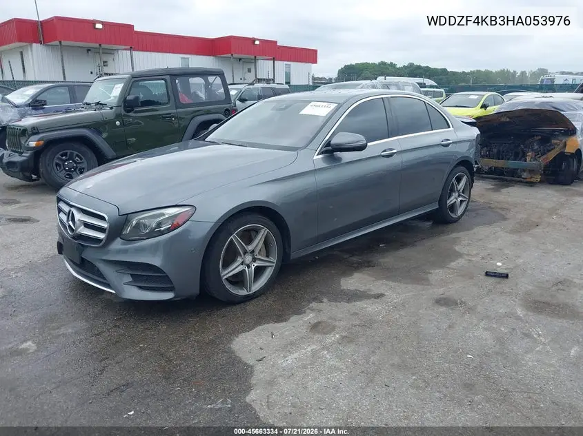 2017 Mercedes-Benz E 300 4Matic VIN: WDDZF4KB3HA053976 Lot: 45663334