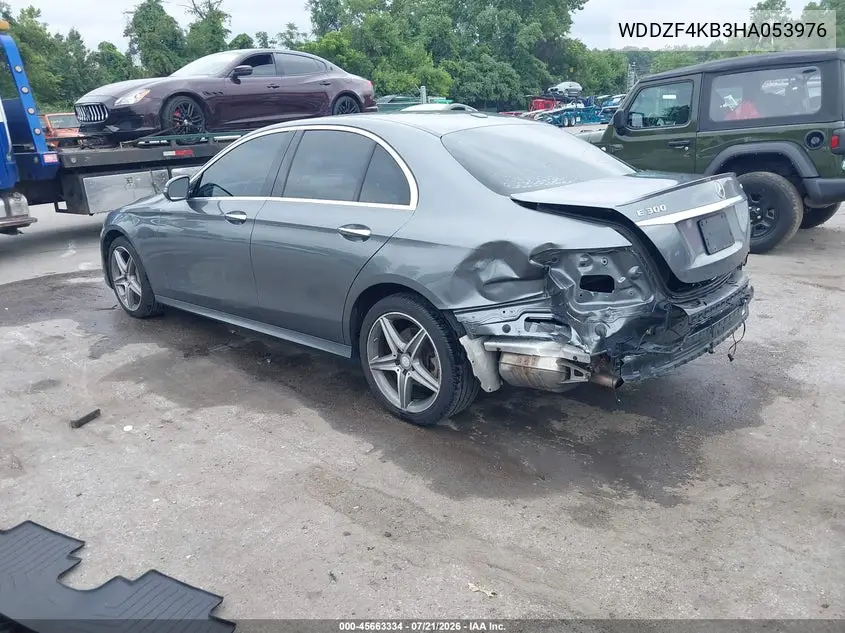 2017 Mercedes-Benz E 300 4Matic VIN: WDDZF4KB3HA053976 Lot: 45663334