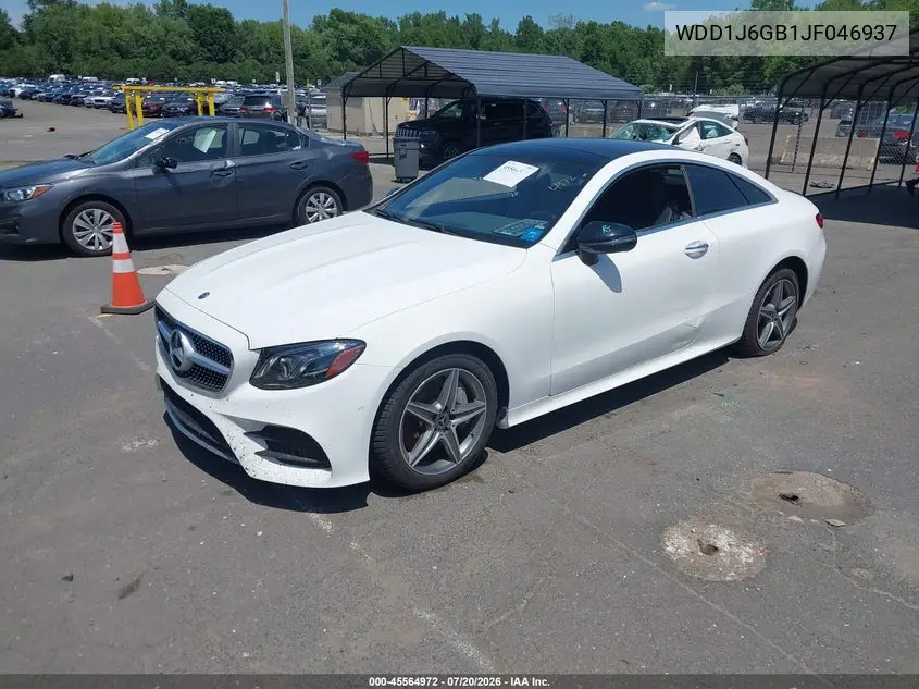 2018 Mercedes-Benz E 400 4Matic VIN: WDD1J6GB1JF046937 Lot: 45564972