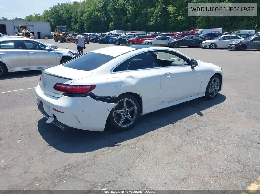 2018 Mercedes-Benz E 400 4Matic VIN: WDD1J6GB1JF046937 Lot: 45564972