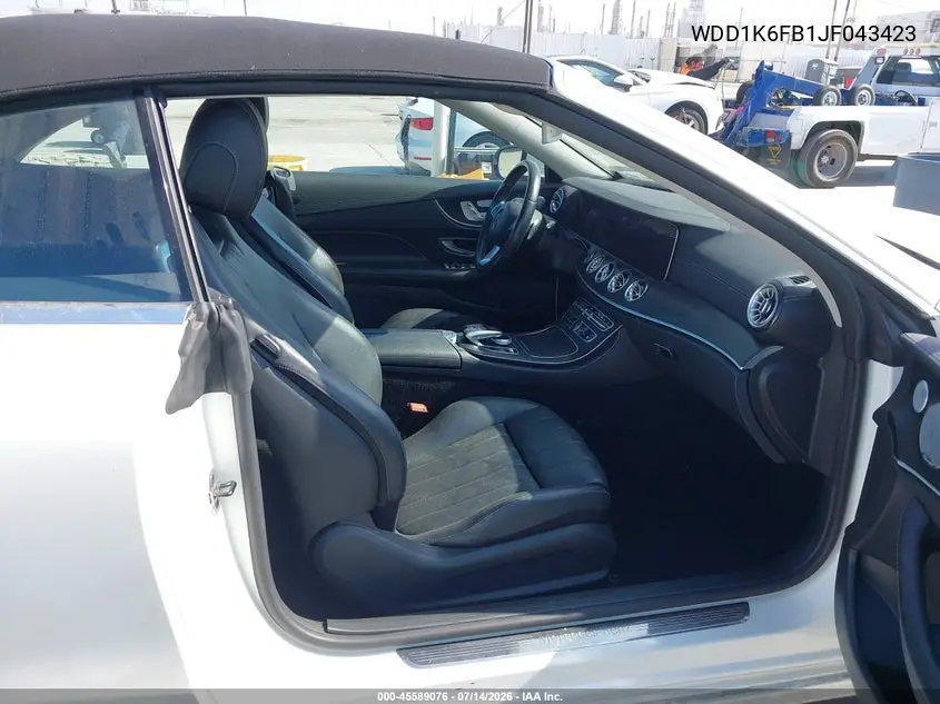 2018 Mercedes-Benz E 400 VIN: WDD1K6FB1JF043423 Lot: 45589076