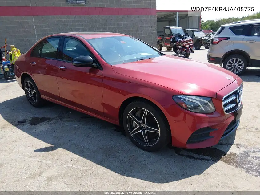 2018 Mercedes-Benz E 300 4Matic VIN: WDDZF4KB4JA405775 Lot: 45638595