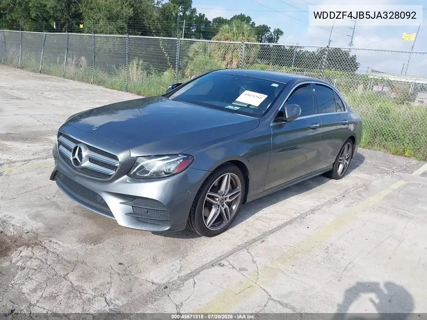 2018 Mercedes-Benz E 300 VIN: WDDZF4JB5JA328092 Lot: 45671318
