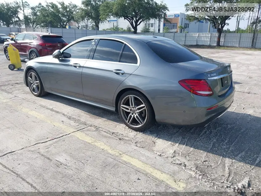 2018 Mercedes-Benz E 300 VIN: WDDZF4JB5JA328092 Lot: 45671318