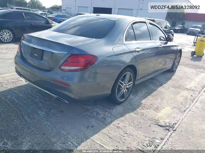 2018 Mercedes-Benz E 300 VIN: WDDZF4JB5JA328092 Lot: 45671318