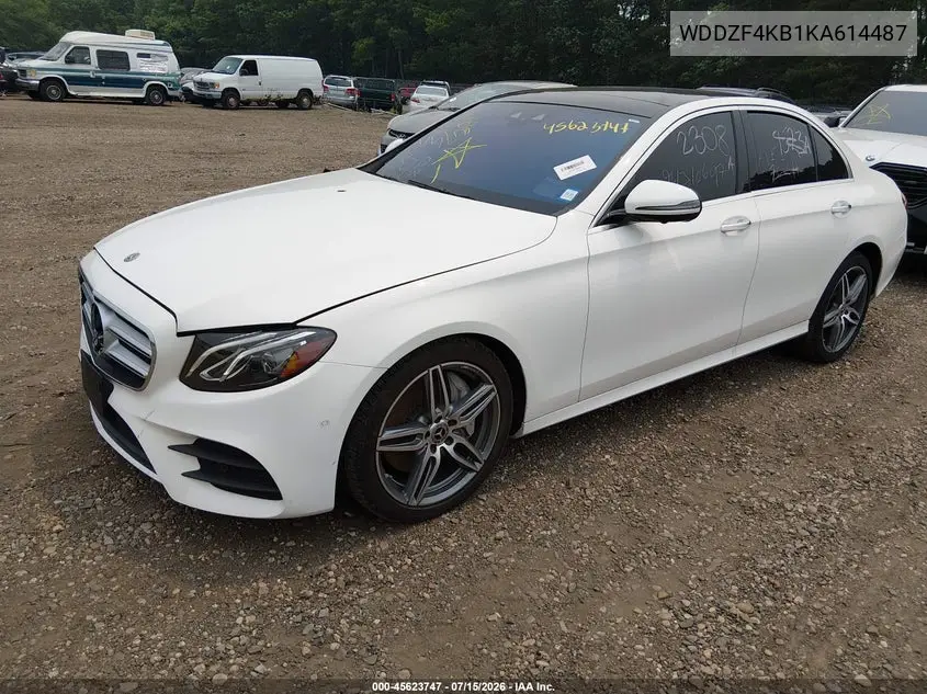 2019 Mercedes-Benz E 300 4Matic VIN: WDDZF4KB1KA614487 Lot: 45623747