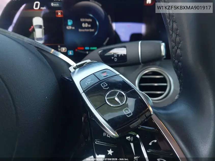 2021 Mercedes-Benz E 450 4Matic VIN: W1KZF5KBXMA901917 Lot: 45524305