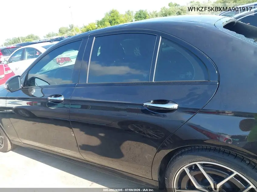 2021 Mercedes-Benz E 450 4Matic VIN: W1KZF5KBXMA901917 Lot: 45524305