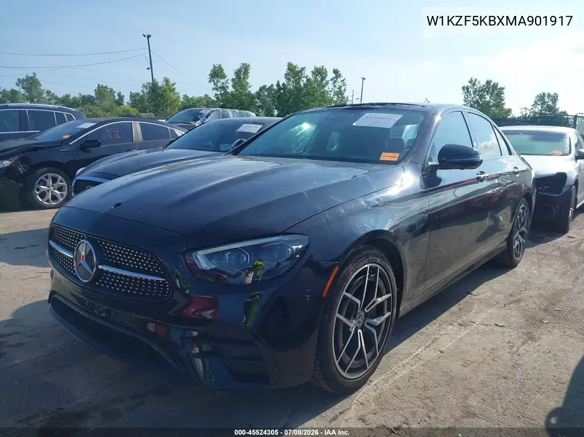 2021 Mercedes-Benz E 450 4Matic VIN: W1KZF5KBXMA901917 Lot: 45524305