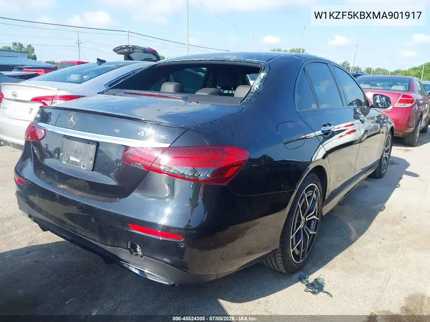 2021 Mercedes-Benz E 450 4Matic VIN: W1KZF5KBXMA901917 Lot: 45524305