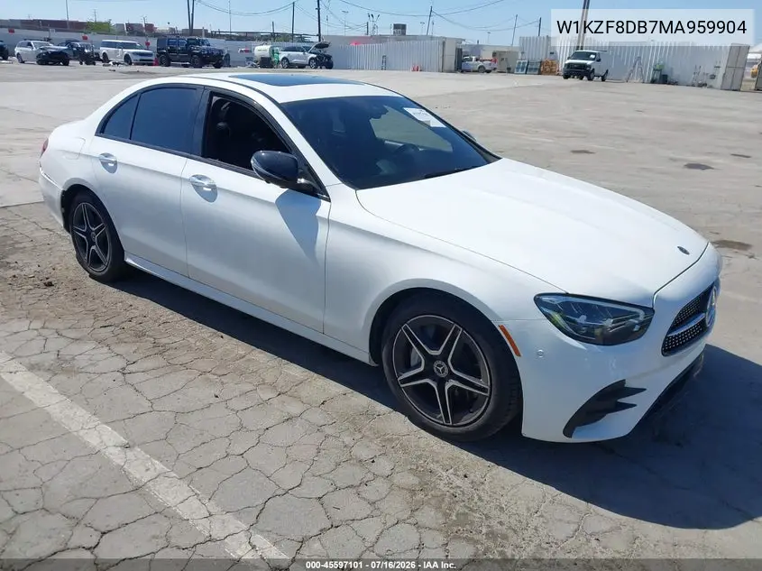 2021 Mercedes-Benz E 350 VIN: W1KZF8DB7MA959904 Lot: 45597101