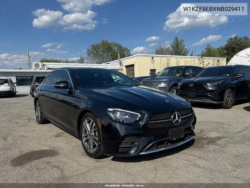2022 Mercedes-Benz E 350 4Matic VIN: W1KZF8EBXNB029411 Lot: 45409564