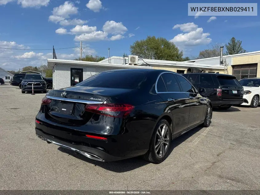 2022 Mercedes-Benz E 350 4Matic VIN: W1KZF8EBXNB029411 Lot: 45409564